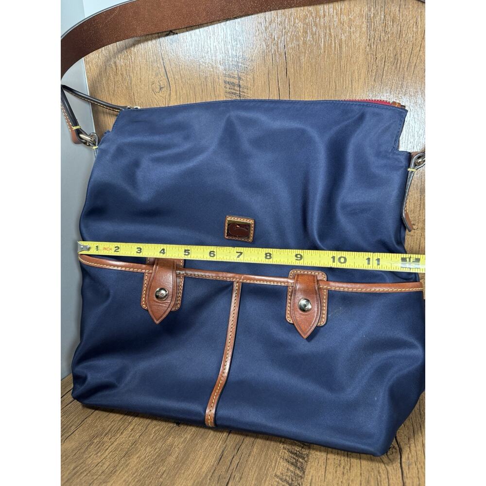 Vintage Dooney And Bourke Dark Blue Canvas Purse Bag - Picture 3 of 6